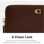 Coach womens Slim Accordion Zip