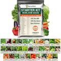 Vegetable & Fruit Seeds | 32 Individual Packs | 2026 Season | Non-Gmo, High Yield - 15,000+ Seeds | Tomato, Cucumber, Zucchini, Bell Pepper And More | For Indoor & Outdoor Garden Planting