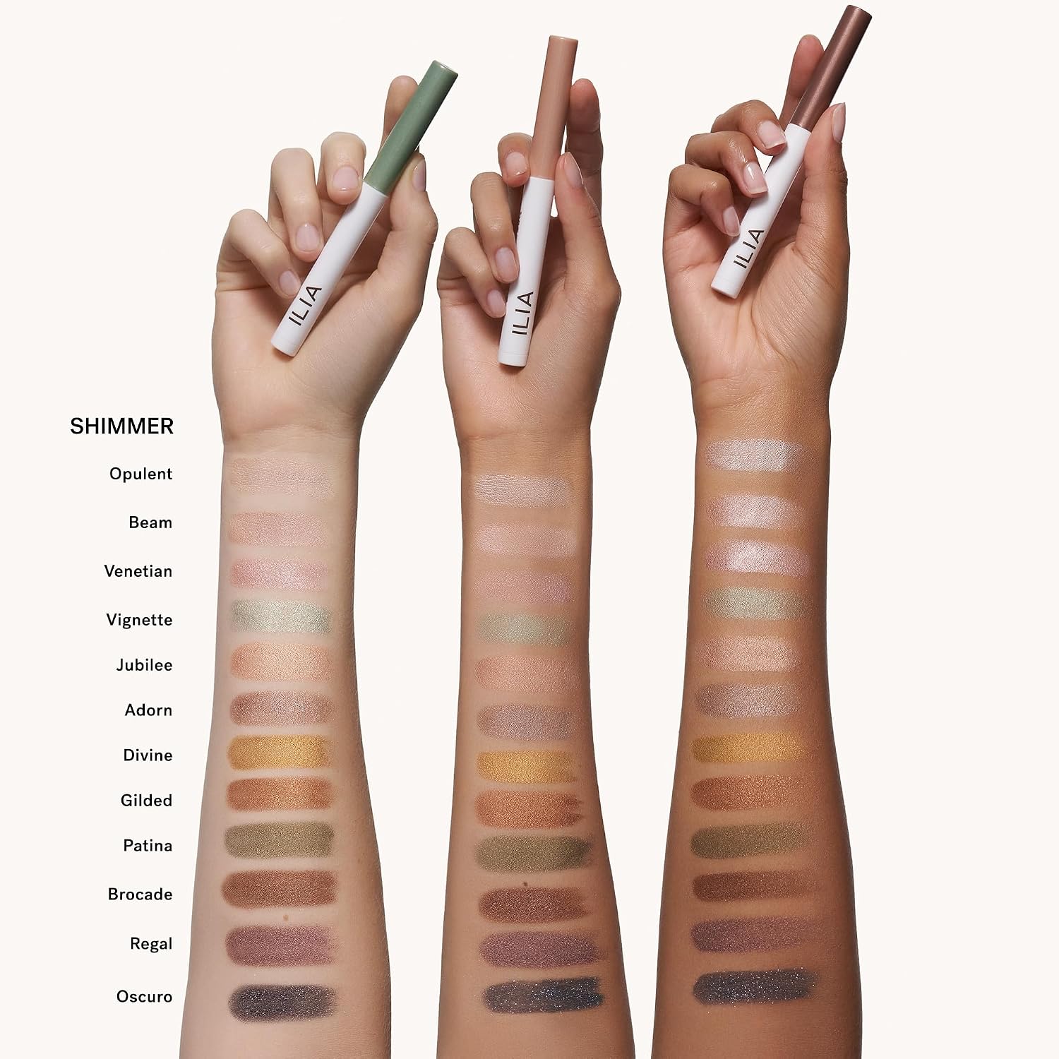 Ilia - Eye Stylus Shadow Stick (Adorn | Shimmer) | Rich, Waterproof Eyeshadow | 12-Hr Wear, Crease-Resistant, Sweatproof | Clean, Safe For Sensitive Eyes, Cruelty-Free & Vegan