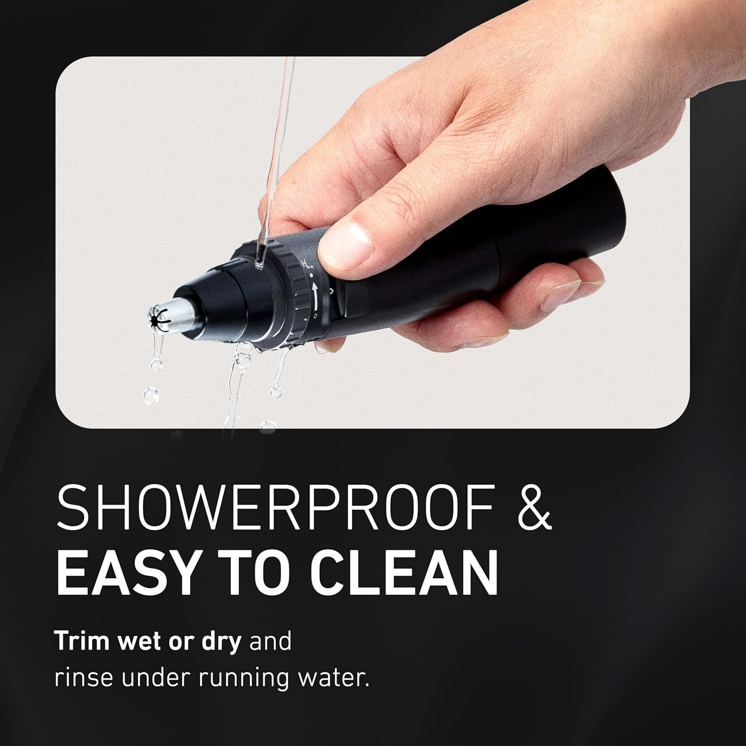 Panasonic Men’s Ear and Nose Hair Trimmer, Wet Dry Hypoallergenic Dual Edge Blade - ER-GN30-H