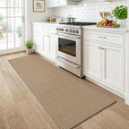Kozyfly Boho Runners For Hallways 2X6 Ft Washable Kitchen Runner Non Slip Rubber Backed Hall Runners Cotton Entryway Runner Rugs For Indoor Backdoor Bedroom Kitchen, Orange Beige/Tan/Brown
