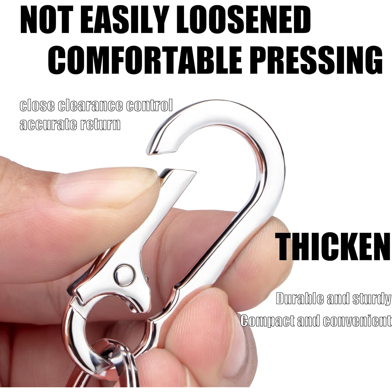 Wikavanli Metal Keychains Keyring Key Chain Ring Clip Holder Organizer for Home Car Keys Key Finder Women Men