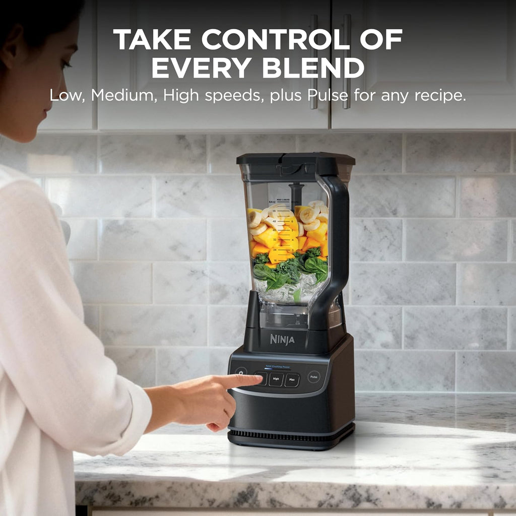 Ninja Ultracrush Professional Blender | 1000W Power, Xl 72-Oz.* Pitcher | Total Crushing Technology | 3 Manual Speeds For Smoothies, Sauces & More | Full-Size Countertop | Black | Bp201 (2026)