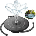 Aisitin 3.5W Solar Fountain Pump For Bird Bath Separated Design & 8 Nozzles | 3 Anti-Drift Brackets, Attracting Birds, Upgrade Filter, Floating Diy Solar Bird Bath Fountain For Garden Fish Tank Pond Yard