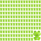 Buqiuren 150Pcs Mini Green Plastic Frogs, Tiny Frogs Figurines Small Frog To Hide Fairy Garden Miniature Dollhouse Potted Plants Cake Diy Home Decoration Frog Decorations For Party