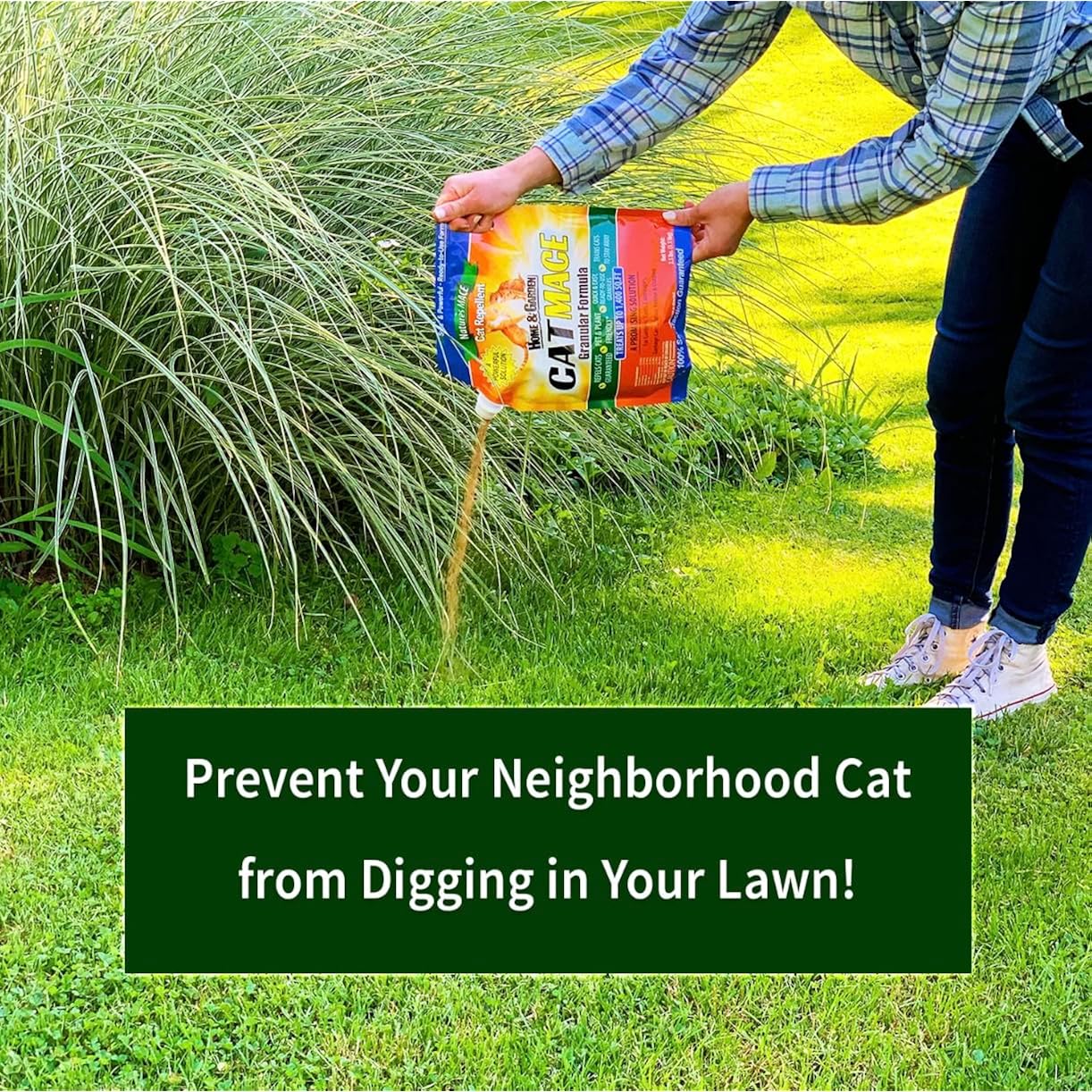 Nature'S Mace, Cat Mace, 2.5Lb Granular, Cat Repellent Outdoor To Keep Cats Away, Keep Cats Out Of Yard Permanently, With Consistent Use, For Garden, Plants, No-Dig, Stray Deterrent