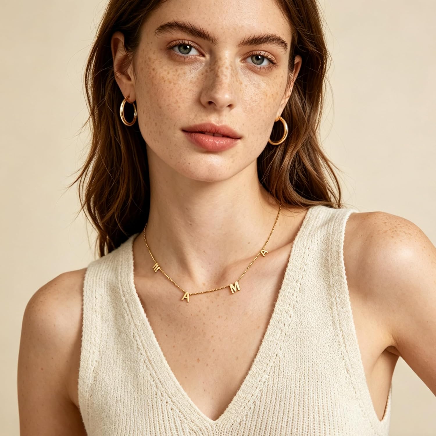 Mama Necklace for Women, 14K Gold Plated Dainty Mom Necklace Non Tarnish Jewelry for Mama, Mother Gifts for New Mom, First Time Mommy Gifts