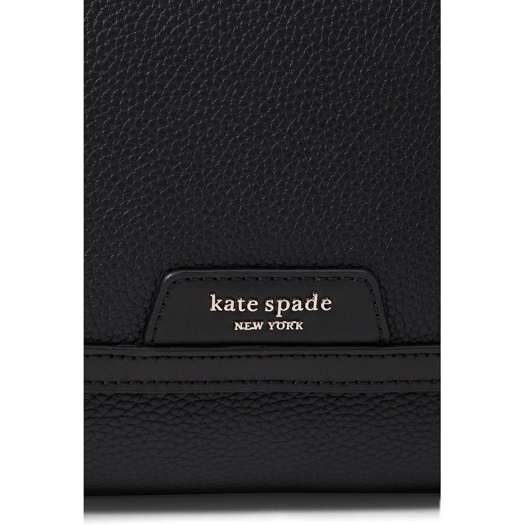 Kate Spade New York Womens Hudson Pebbled Leather Flap Shoulder Bag