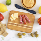 Totally Bamboo Barbados Bamboo Wood Cutting Board, 9" X 6.5"