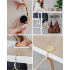 Cee & Dee Vegan Leather Hobo Bags For Women, Zippered Pocket, Slouchy Bag With Shoulder Strap, Hobo Purse Table Holder