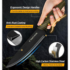 XANAPON Knife Set, 14 Pieces Kitchen Knife Set, High Carbon German Stainless Steel, Dishwasher Safe Cutlery with Sharpener, Black
