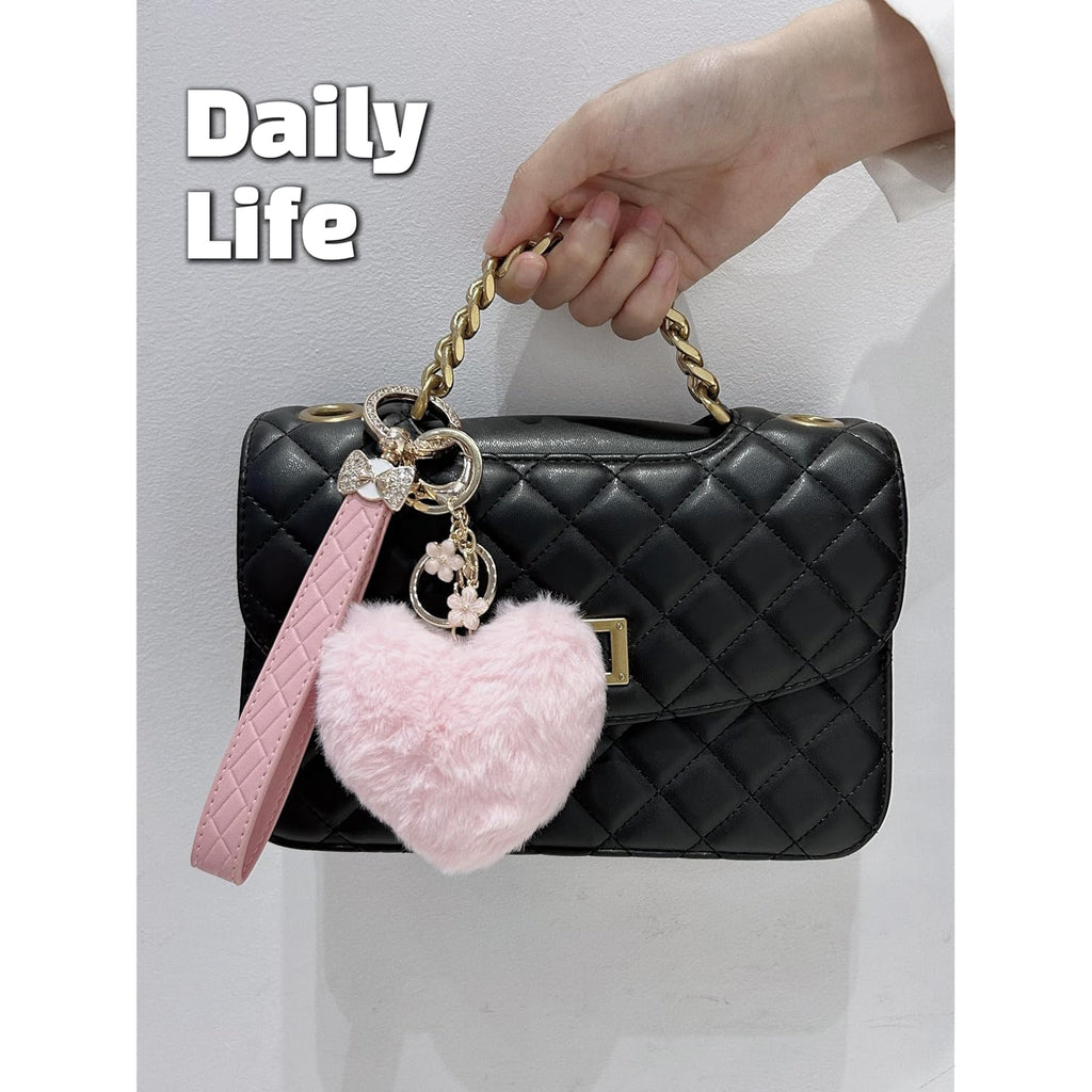 Keychain Wristlet for Women Wristlet Keychains Bracelet Lanyard for Keys With Bow/Flower/Heart Keychain