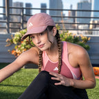 adidas Women's Superlite Hat – Lightweight Moisture-Wicking Cap for Workout and Training Crystal Linen Beige/Trace Khaki/3