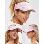 Sport Sun-Visor Hat Men Women Summer Uv Protection, Lightweight Cooling Golf Running Tennis Sweat-Band Cap