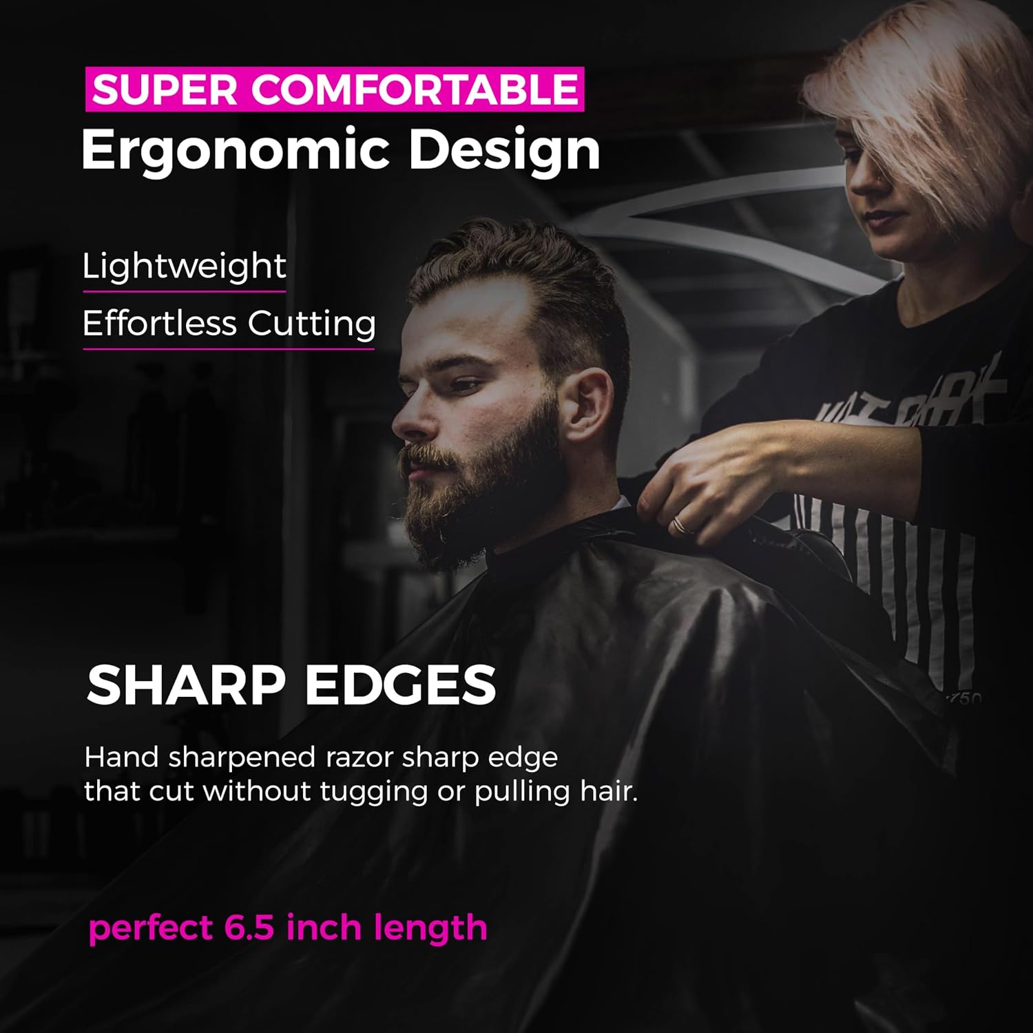 Hair Scissors Professional With Thinning Shears For Hair Cutting | 6" Japanese Steel Hair Cutting Scissors | Sharp Barber Scissors For Cutting And Layering | Hair Shears For Women And Men
