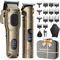 Vgrpro Hair Clippers For Men Professional, Cordless Hair Clippers For Hair Cutting, Mens Clippers And Trimmers Set, Electric Hair Trimmer For Men With Package Case (Gloden)