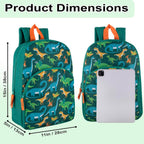 Trail Maker 15 Inch Kids Backpacks For Boys & Girls | Preschool, Kindergarten, Elementary School Backpacks With Adjustable, Padded Straps (Prehistoric Pals)