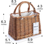 Straw Beach Bags For Women Summer Clutch Rattan Woven Wicker Purse Crochet Tote