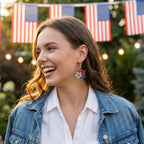 Halloween, Christmas, 4th of July Patriotic Earrings, Holiday Earrings Independence Day Stud Dangle Drop Earrings Hook Fashion Jewelry Gift for Women