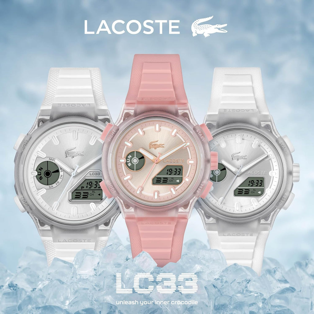 Lacoste Lc33 Women’S Analog-Digital Quartz Watch With Chronograph, Alarm And Calendar