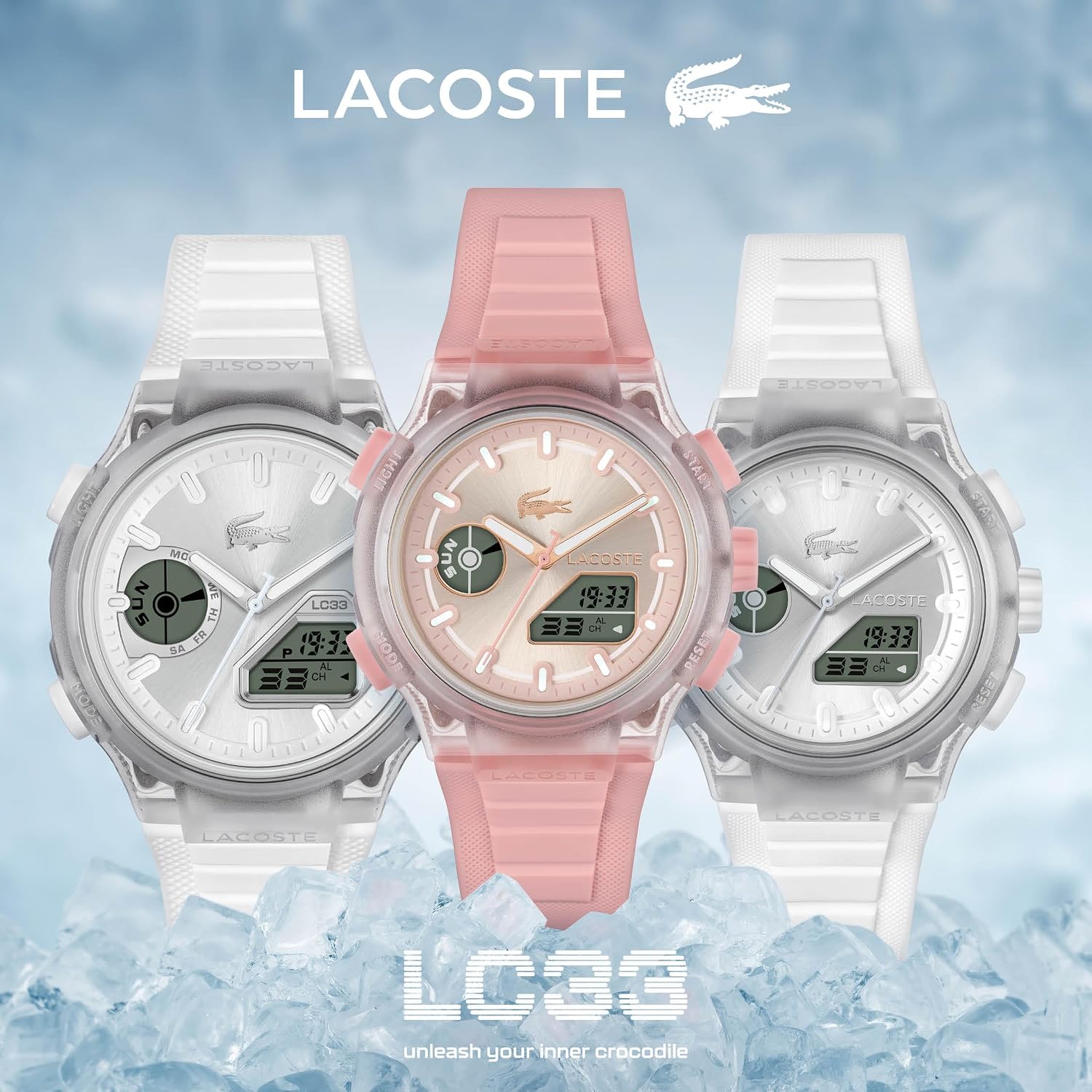 Lacoste Lc33 Women’S Analog-Digital Quartz Watch With Chronograph, Alarm And Calendar