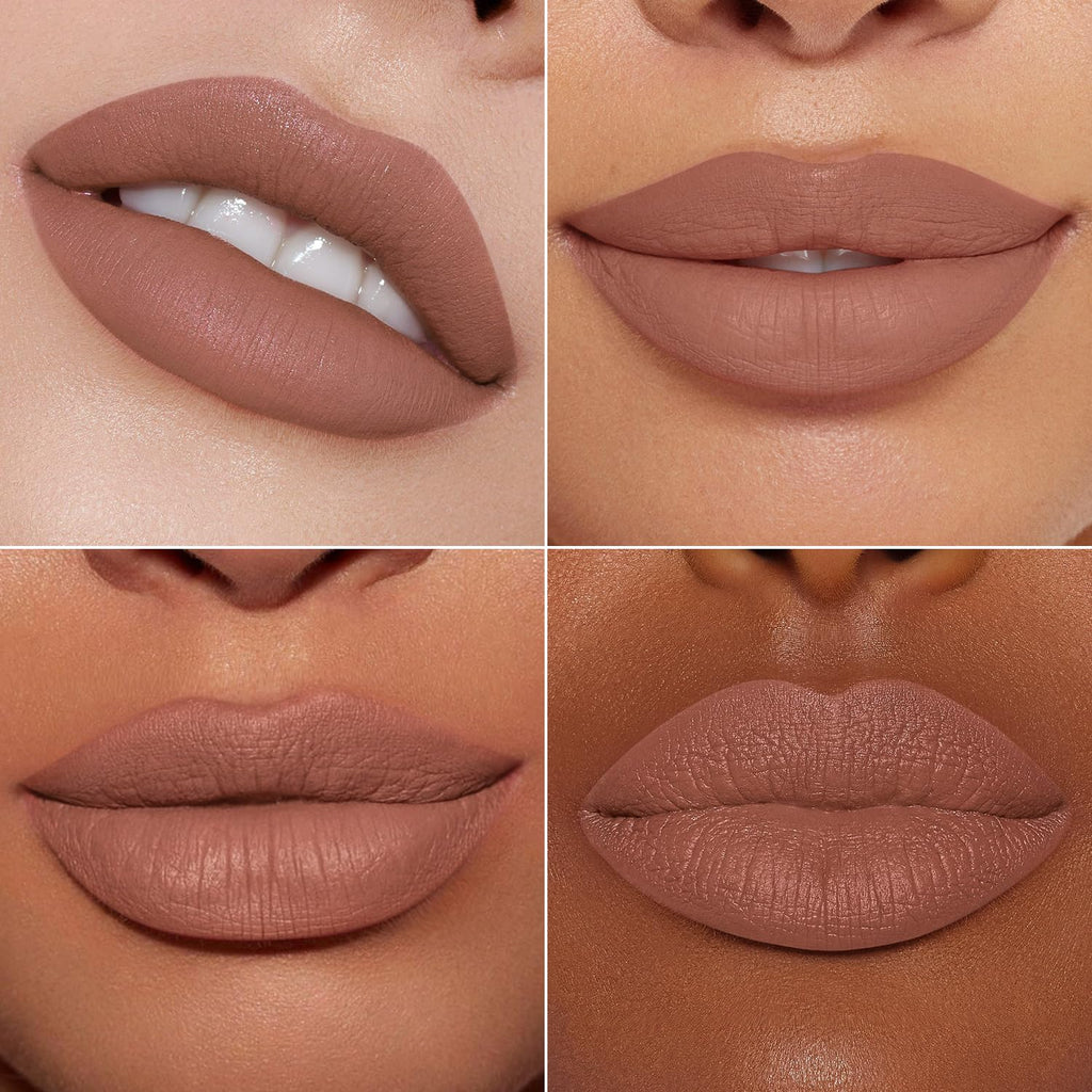 Maki Yika Nude Lipstick For Women Colorstay Long Lasting Brown Lipstick Matte Liquid Lipstick Transferproof Cruelty-Free Lip Color,Latte Nude
