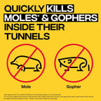 Victor Outdoor Mole & Gopher Poison Peanuts 4-Pack | Zinc Phosphide Rodenticide Bait For Mole And Gopher Killer Pest Control In Yards And Lawns, 6 Oz Per Container, M6006-4
