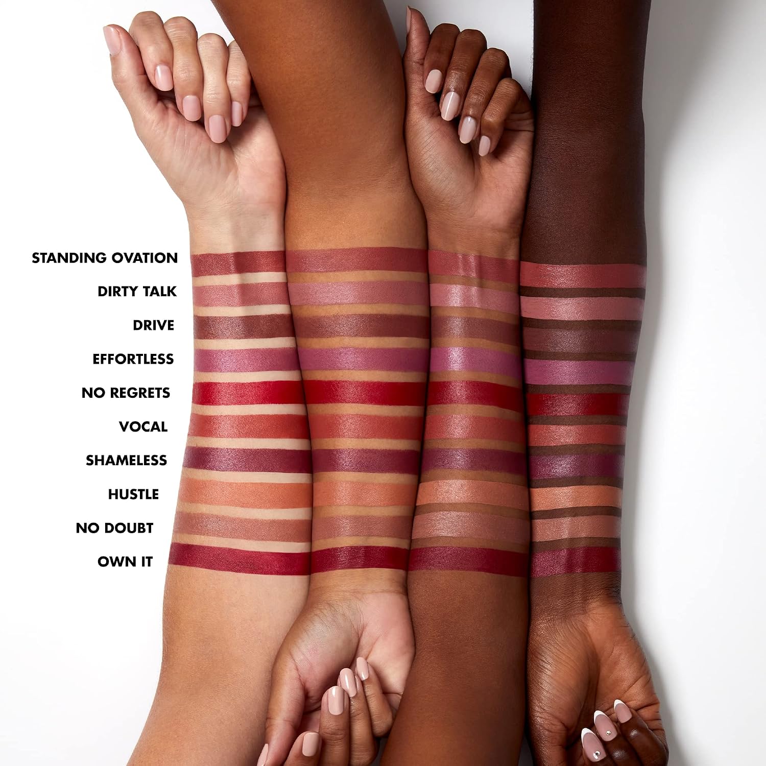E.L.F. O Face Satin Lipstick, Richly Pigmented, Nourishing & Long-Lasting Creamy Lipstick, Infused With Jojoba, Vegan & Cruelty-Free, No Regrets