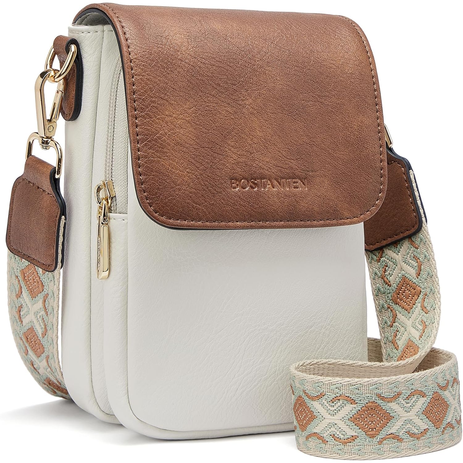 Bostanten Crossbody Bags For Women Cell Phone Purse Leather Wallet Handbags With Card Slots