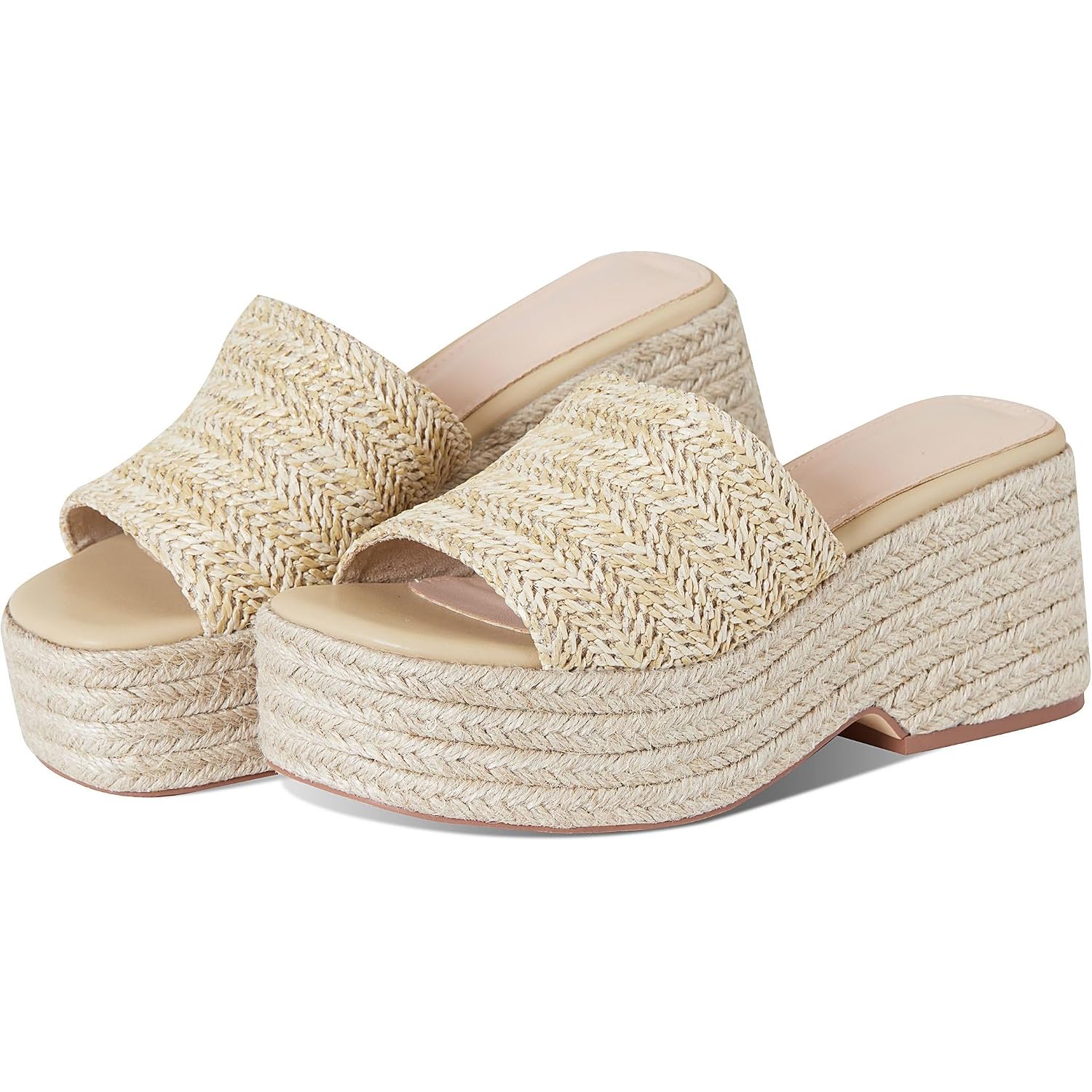 Platform Slip On Espadrille Sandals For Women Summer Wedges Slides -Flatform, Open Toe, Bohemia, Beach, Wedding
