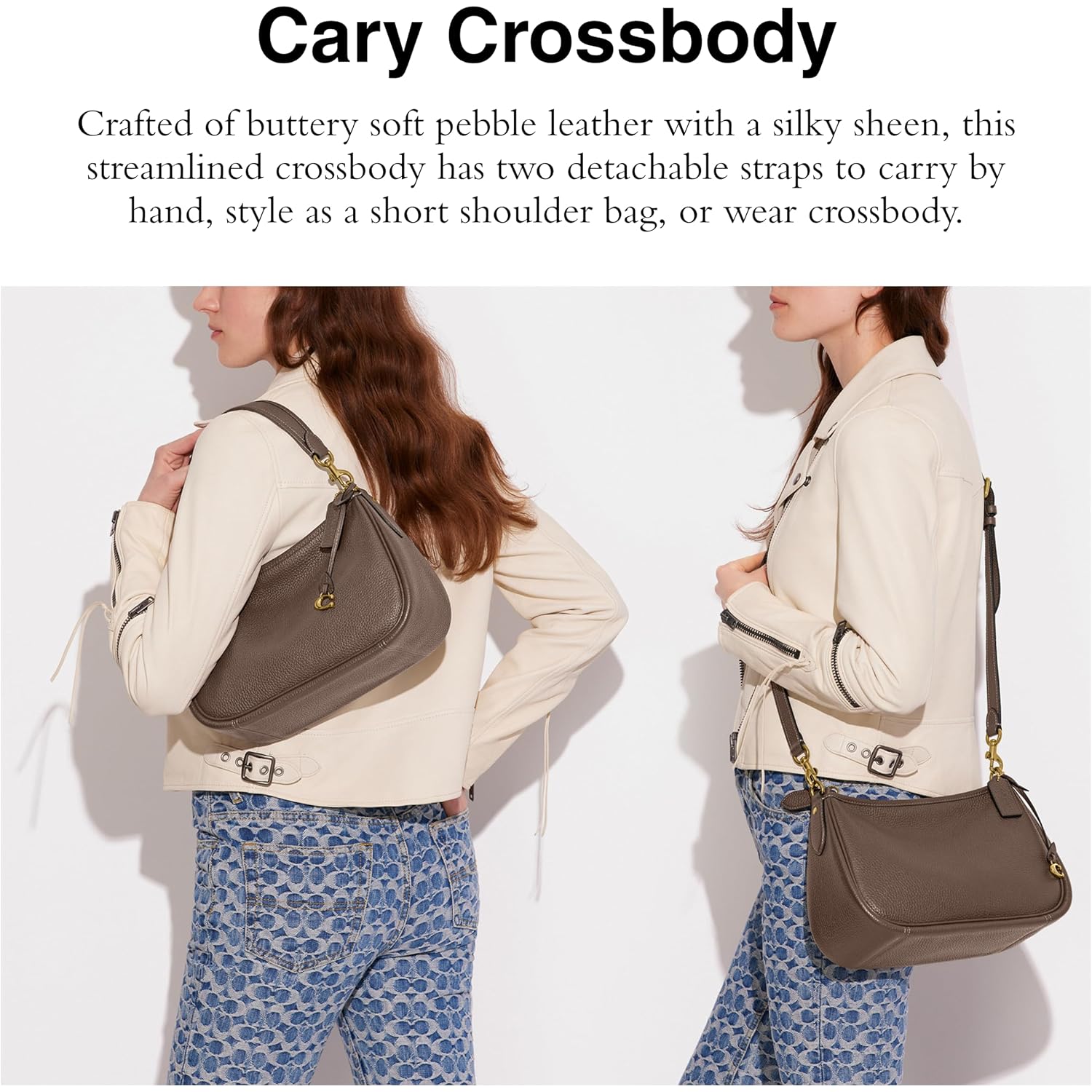 Coach Women'S Soft Pebble Leather Cary Crossbody