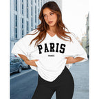 Oversized Tshirts for Women V Neck Short Sleeve Summer Casual Basic Loose Tops 2026
