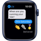 Apple Watch Series 6 (Gps, 44Mm) - Blue Aluminum Case With Deep Navy Sport Band (Renewed)