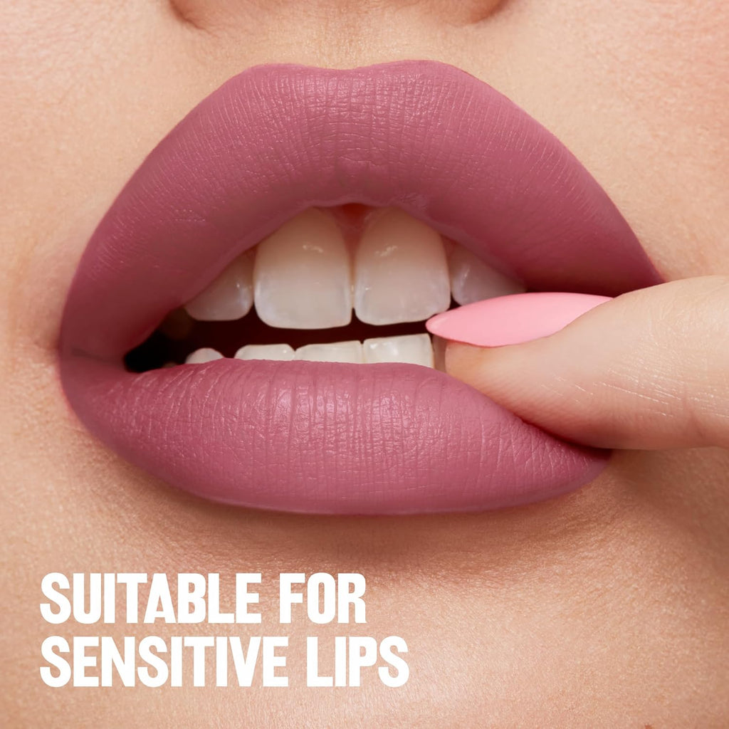 Revlon Colorstay Limitless Matte Liquid Lipstick, Vegan Formula, No-Budge, Longwear Lip Color, Long Lasting, Lightweight/Comfortable, Waterproof, 010 Top Talent, 0.17 Fl Oz