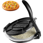 Vevor Tortilla Press, 10 Inch Tortilla And Roti Maker, Cast Iron Heavy Duty Tortilladora Press, Pre-Seasoned Pataconera With 100 Pcs Parchment Paper, Dough Maker For Flour Tortilla, Tawa