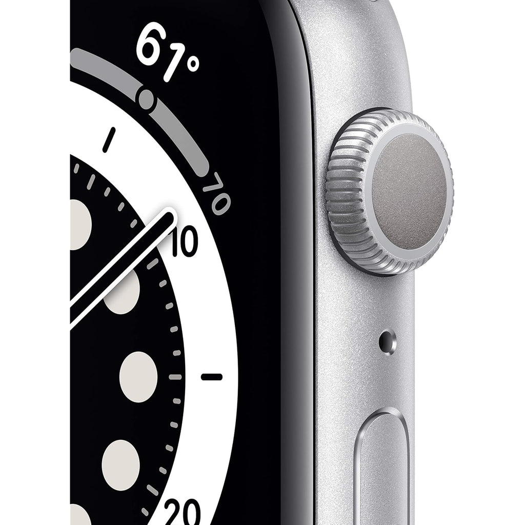 Apple Watch Series 6 (Gps, 44Mm) - Silver Aluminum Case With White Sport Band (Renewed)