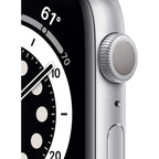 Apple Watch Series 6 (Gps, 44Mm) - Silver Aluminum Case With White Sport Band (Renewed)