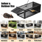 2 Pack Humane Rat Traps 12.5"X5.5"X4.5", Reusable Mouse Traps For Indoor/Outdoor Use, No-Kill Live Capture For Chipmunks, Rats, Mice
