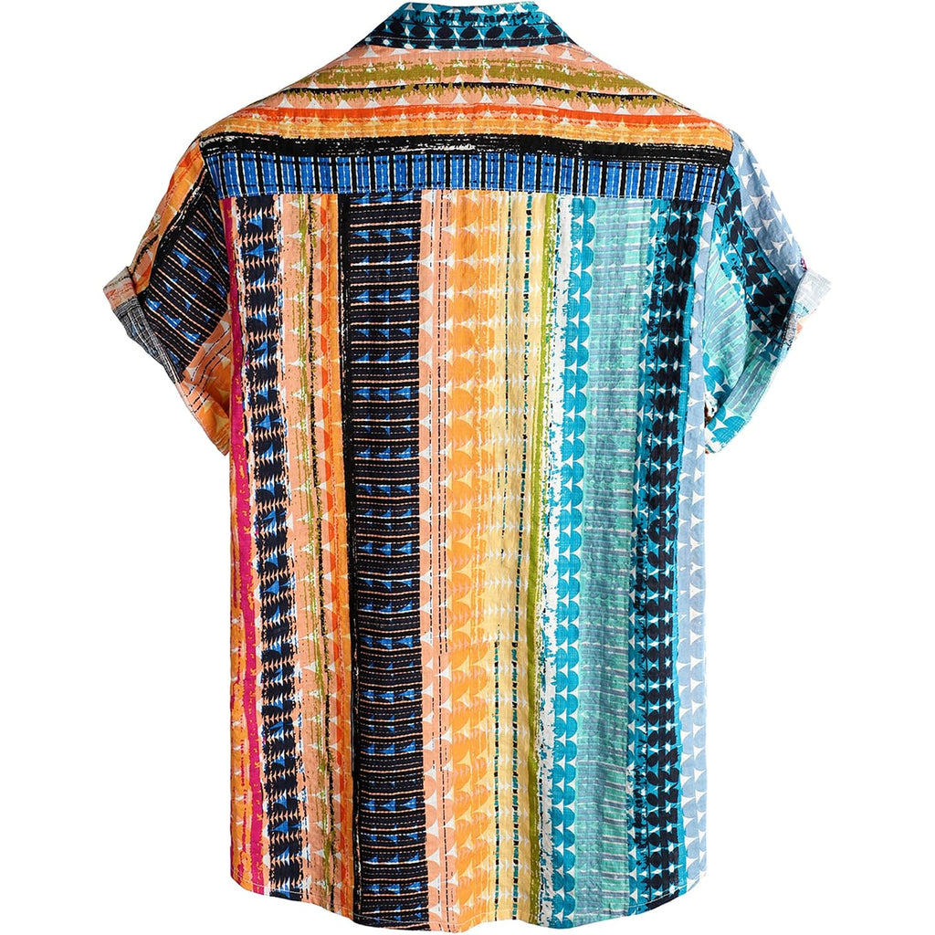 Vatpave Mens Casual Hawaiian Floral Shirts Short Sleeve Button Down Tropical Shirts Beach Summer Shirts