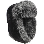 PURFUN Fuzzy Faux Fur Ushanka Russian Hat for Men Women, Winter Plush Full Hood Earflap Cap Cycling Ski Hunting Trapper Hat