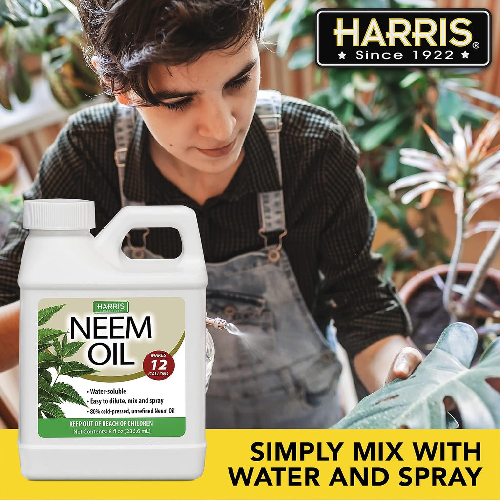 Harris Neem Oil Cold Pressed Water Soluble Concentrate, Makes 12 Gallons