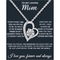 Mothers Day Gifts For Mom From Son Daughter Mom Necklace For Women 925 Sterling Silver New Mom Gifts Birthday Gifts With Heartfelt Message & Lighted Box