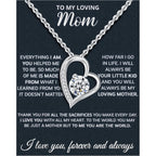 Mothers Day Gifts For Mom From Son Daughter Mom Necklace For Women 925 Sterling Silver New Mom Gifts Birthday Gifts With Heartfelt Message & Lighted Box