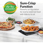 Hamilton Beach Sure-Crisp Air Fryer Toaster Oven Combo, Fits 9” Pizza, 4 Slice Capacity, Powerful Circulation, Auto Shutoff, Stainless Steel (31403)