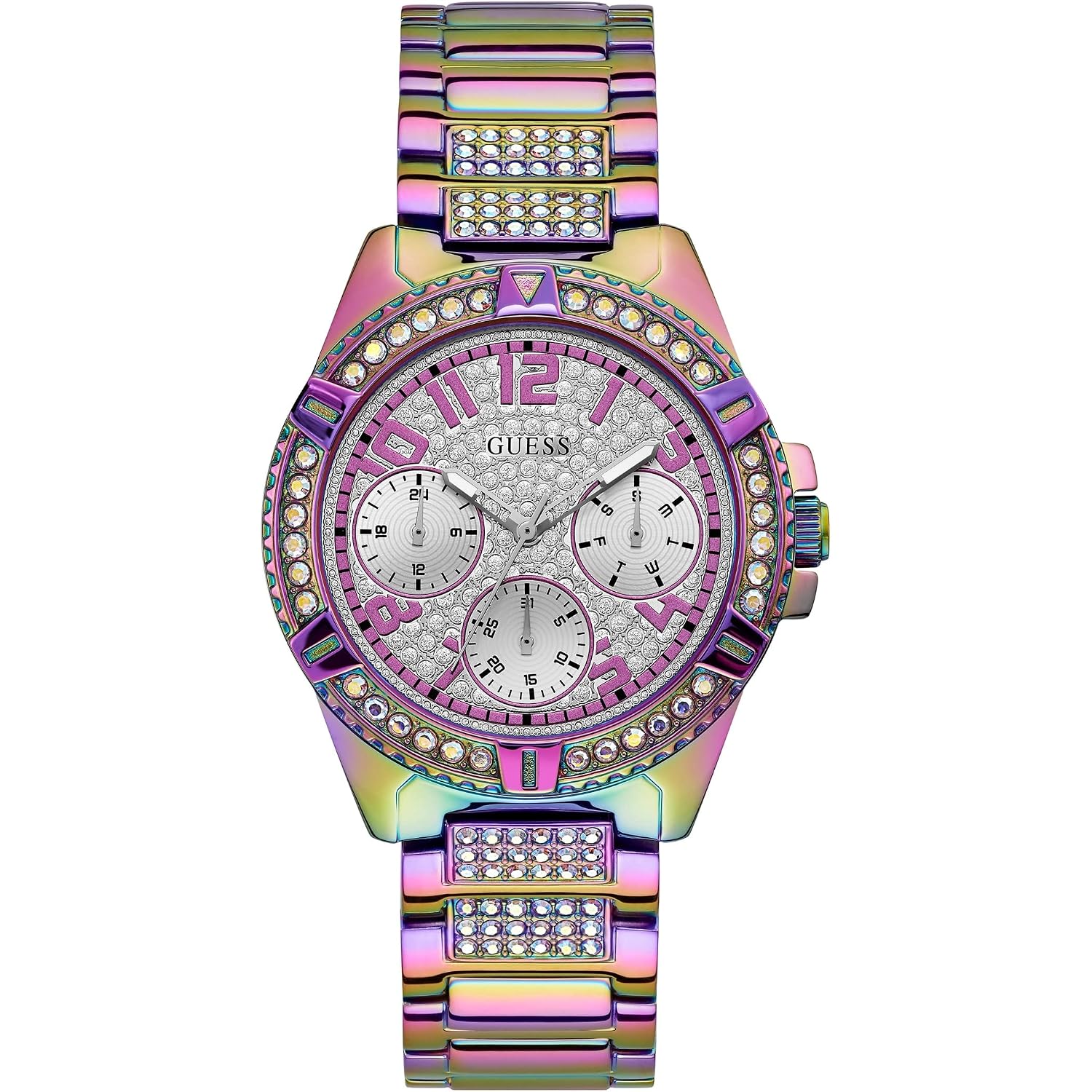 Guess Women'S| Analog Trend Watch| Stainless Steel Case| Stainless Steel Bracelet | 50M Water Resistance
