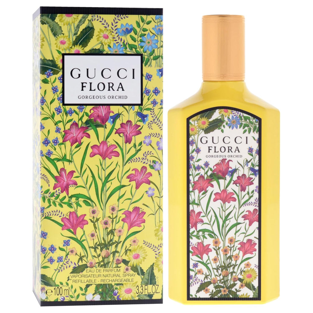 Flora Gorgeous Orchid by Gucci for Women - 3.3 oz EDP Spray (Refillable)