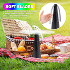 Fly Fans For Tables,Food Indoor Outside,4 Pack Portable Outdoor Picnic Fan,Batteries Powered Table Restaurant, Party, Home,Outdoor Dinner(Black)