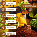 Pack Of 10 Organic Coco Coir Bricks- 100% Natural Compressed Coco Peat Brick Coconut Fiber Substrate With Low Ec&Ph Balance, Plant Soil Enhance Root Growth For Herbs, Flowers, House Plants