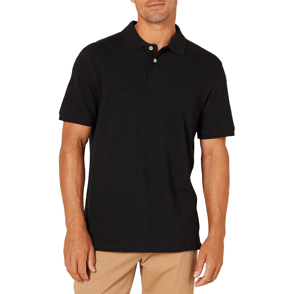 Amazon Essentials Men'S Slim-Fit Short-Sleeve Cotton Pique Polo Shirt