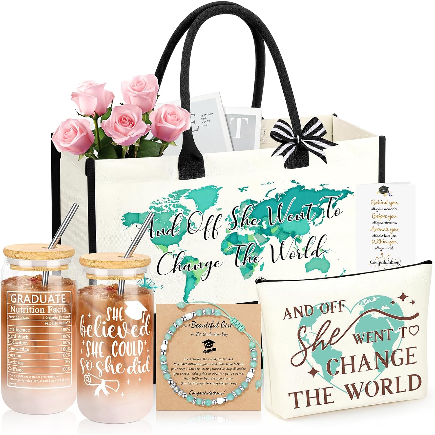 Graduation Gifts for Women Her 2026, College High School 5th 8th Grade Graduation Gifts for Women Her, Class of 2026 Graduate Gift Basket